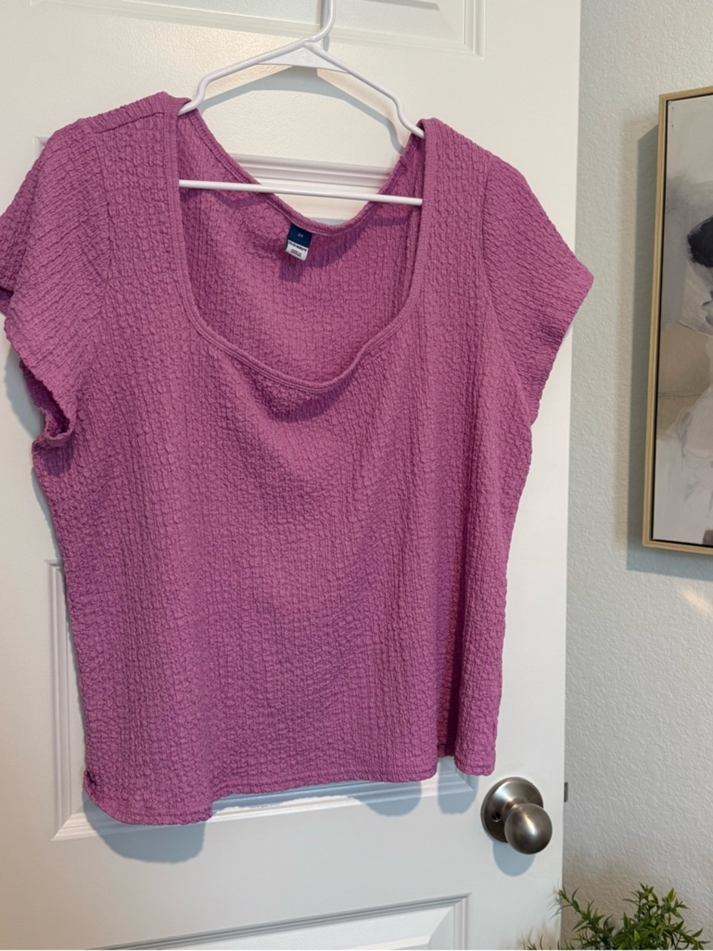 Old Navy Textured Scoop Neck Short Sleeve Top Size 2X
